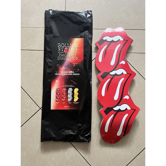 Rolling Stones Hackney Diamonds The Berrics Skateboard Classic Red *OBO*